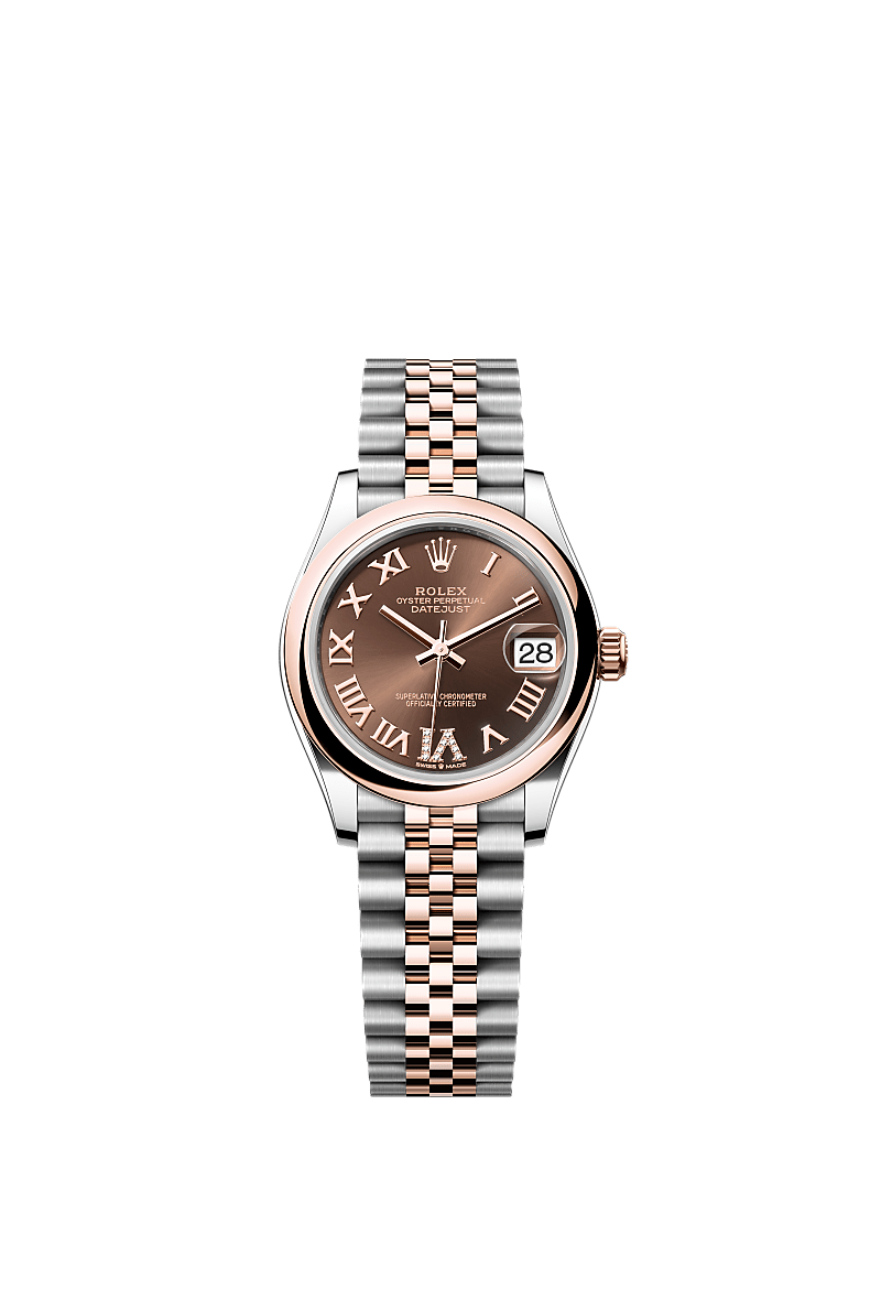 Rolex Datejust 31腕錶：永恒玫瑰金及蠔式鋼- m278241-0004