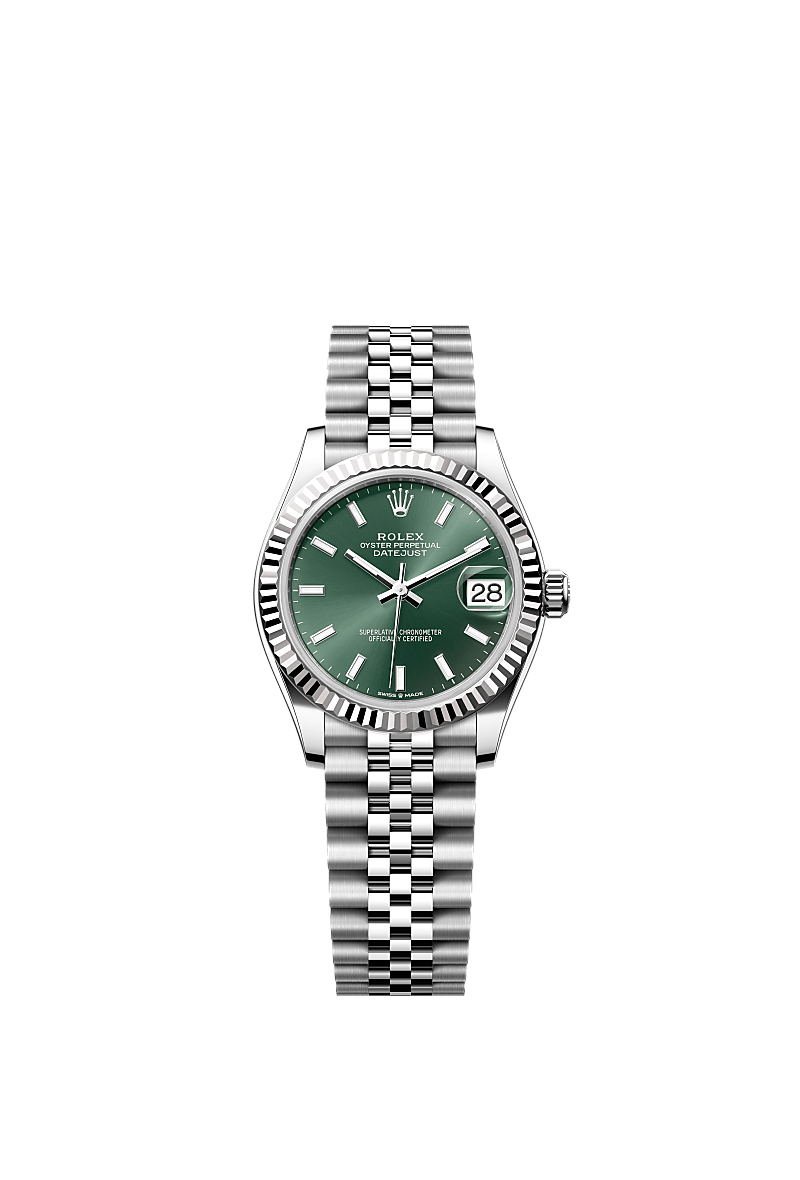 Rolex Datejust 31腕錶：白色黃金及蠔式鋼- m278274-0018