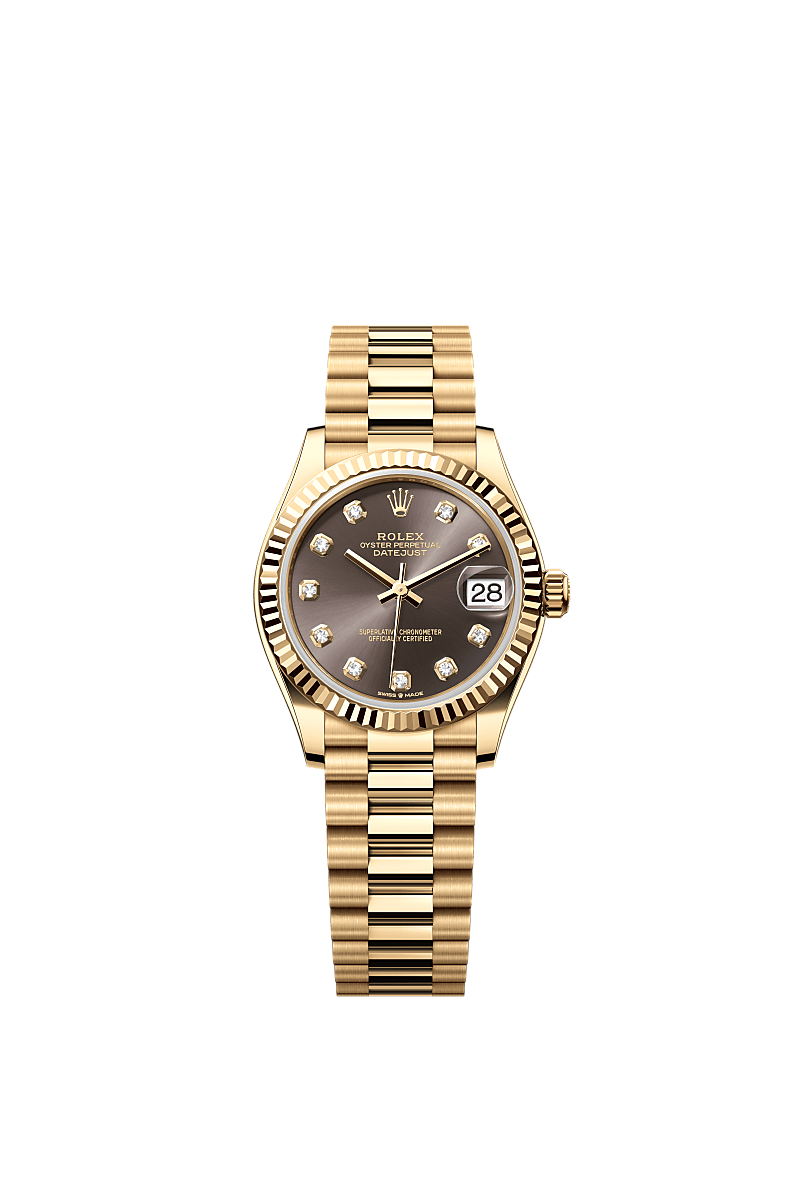 Rolex Datejust 31 watch 18 ct yellow gold m278278 0036