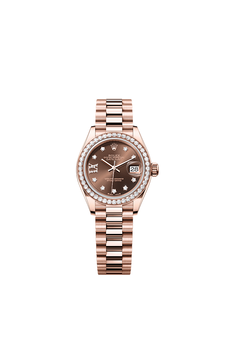 Rolex Lady-Datejust watch: 18 ct Everose gold - m279135rbr-0001