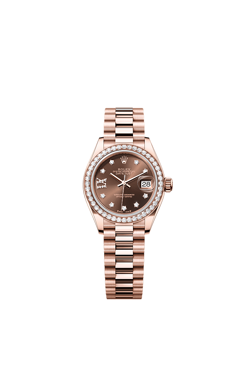 Rolex Lady Datejust watch 18 kt Everose gold m279135rbr 0001