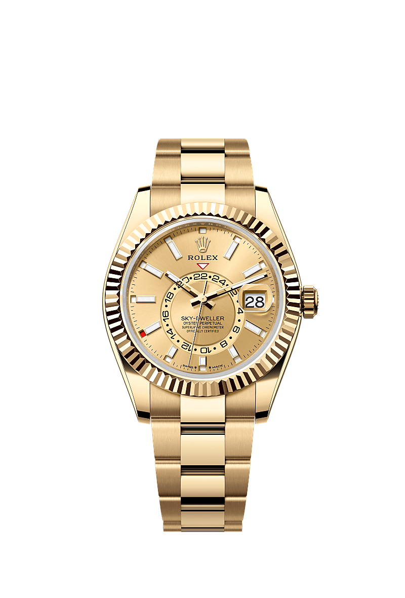 Rolex Sky Dweller watch 18 kt yellow gold m336938 0001
