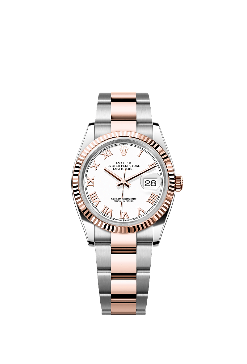 Rolex Datejust 36 Uhr Edelstahl Oystersteel und Everose Gold m126231 0016