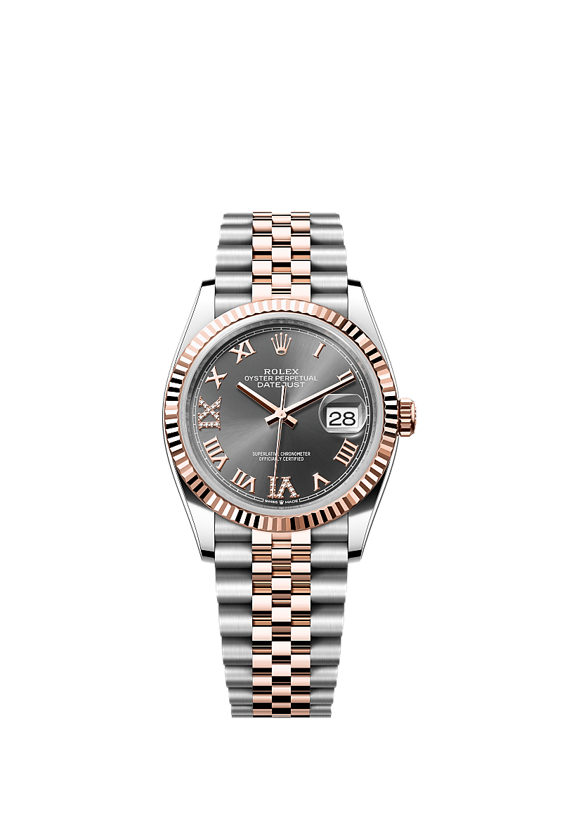 Rolex Datejust 36 watch: Oystersteel and Everose gold - m126231-0023