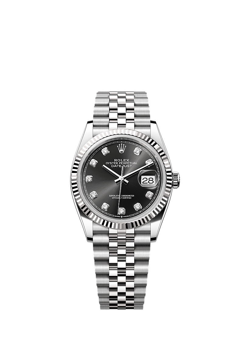 Rolex Datejust 36 watch: Oystersteel and white gold - m126234-0027