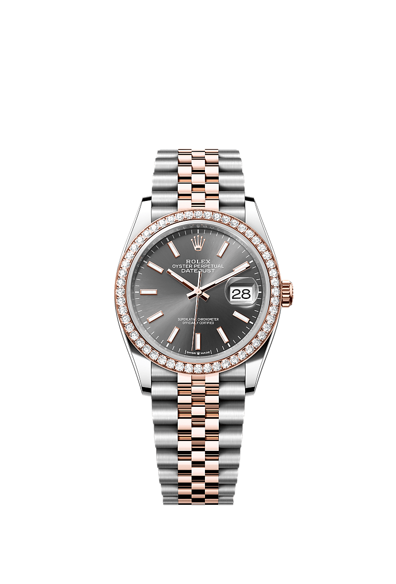Rolex Datejust 36 watch: Oystersteel and Everose gold - m126281rbr-0001