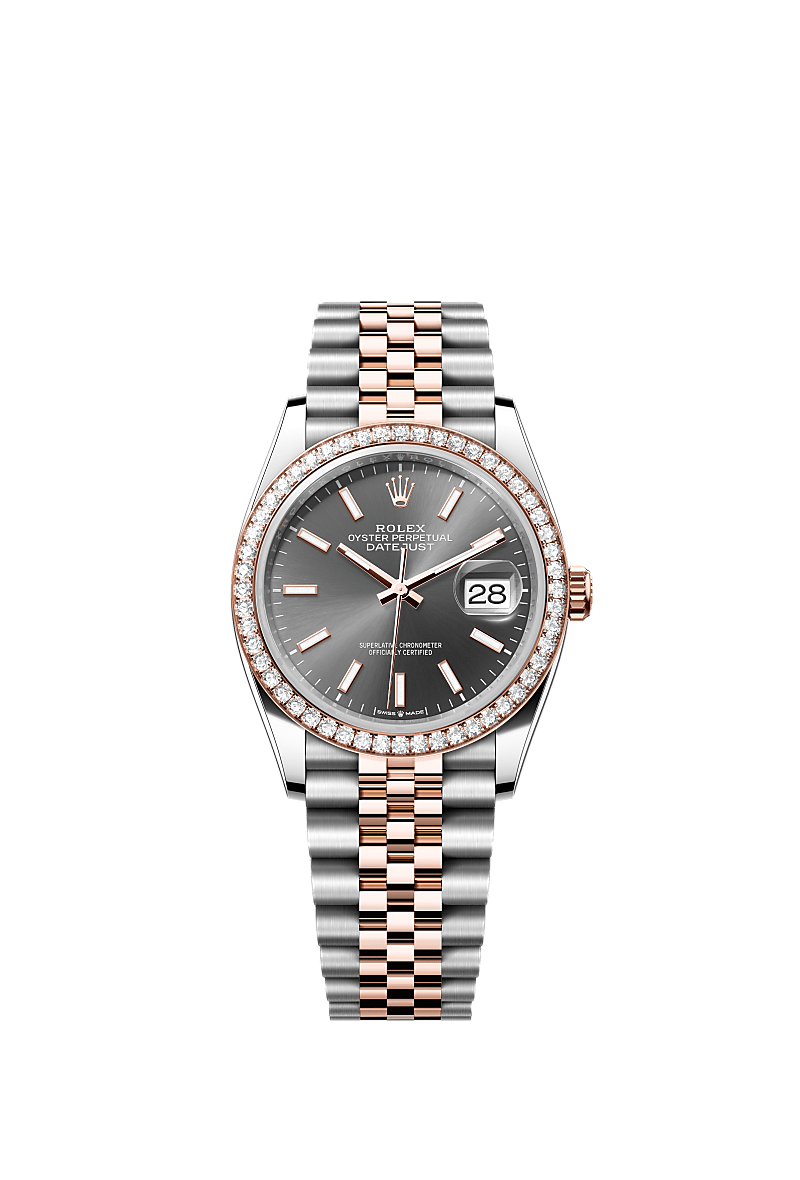 Rolex Datejust 36 watch: Oystersteel and Everose gold - m126281rbr 