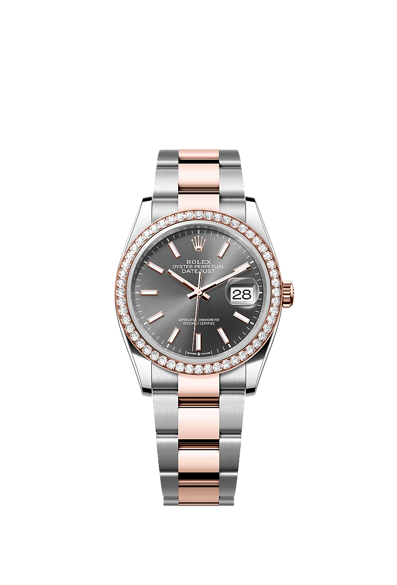 Rolex Datejust 36腕錶：永恒玫瑰金及蠔式鋼- m126281rbr-0002