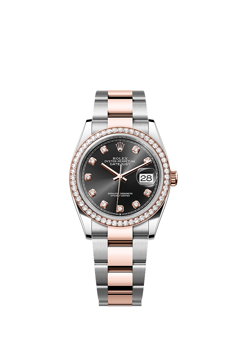 Rolex Datejust 36 watch Oystersteel and Everose gold m126281rbr 0008
