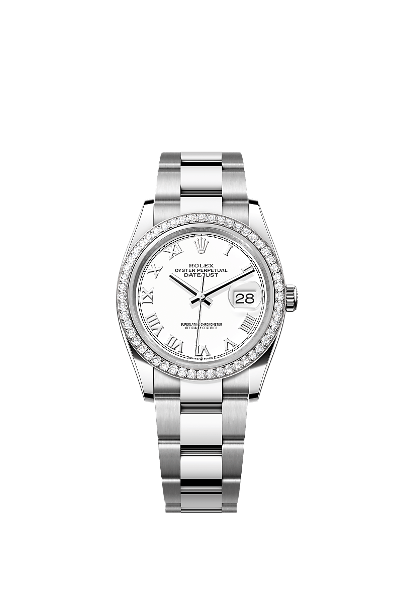 Rolex Datejust 36 watch: Oystersteel and white gold - m126284rbr-0018