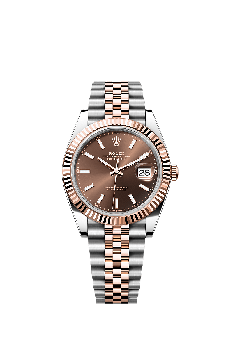 Rolex Datejust 41 watch: Oystersteel and Everose gold - m126331-0002