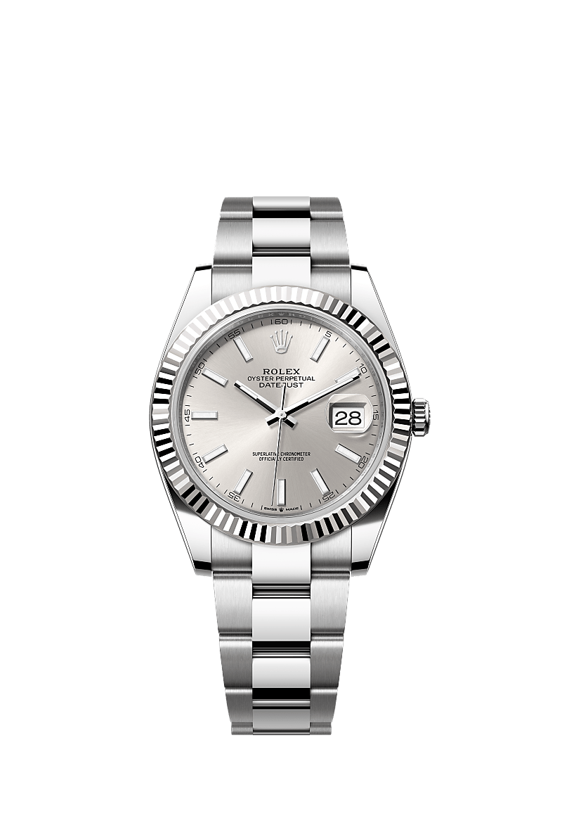 Rolex Datejust 41 watch Oystersteel and white gold m126334 0003