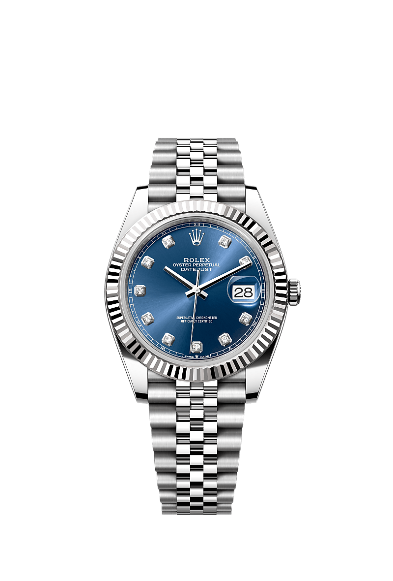 Rolex Datejust 41 watch: Oystersteel and white gold - m126334-0016