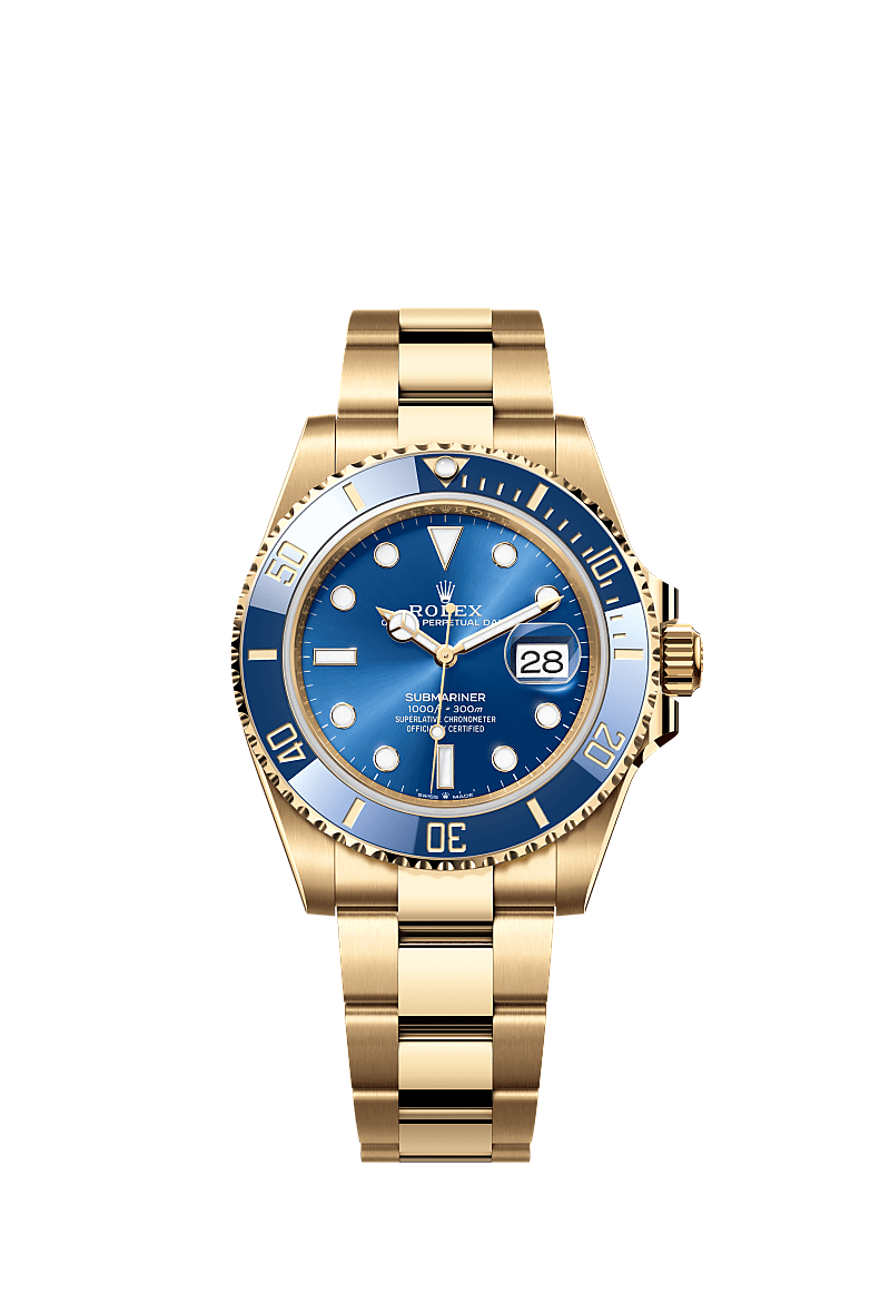 Rolex Submariner Date watch: 18 kt yellow gold - m126618lb-0002