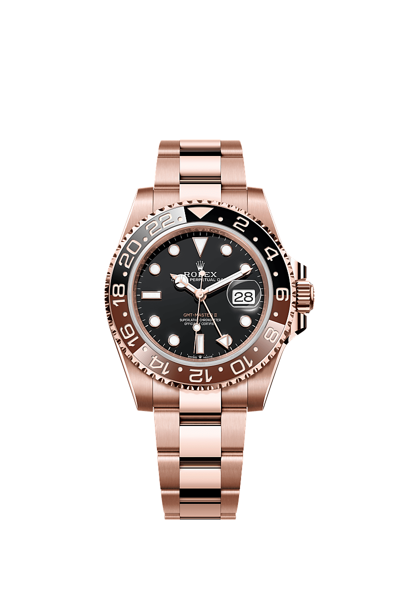 Rolex GMT-Master II腕錶：18K永恒玫瑰金- m126715chnr-0001