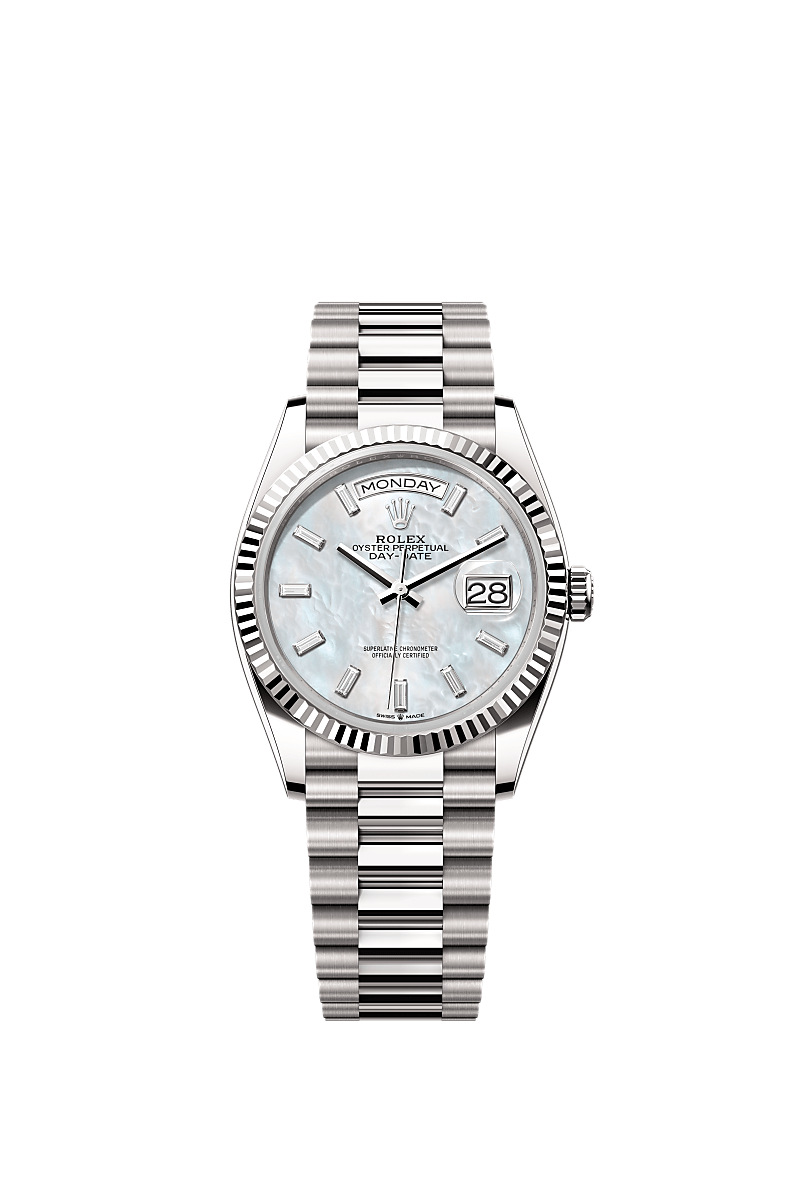Day date 36 white gold deals
