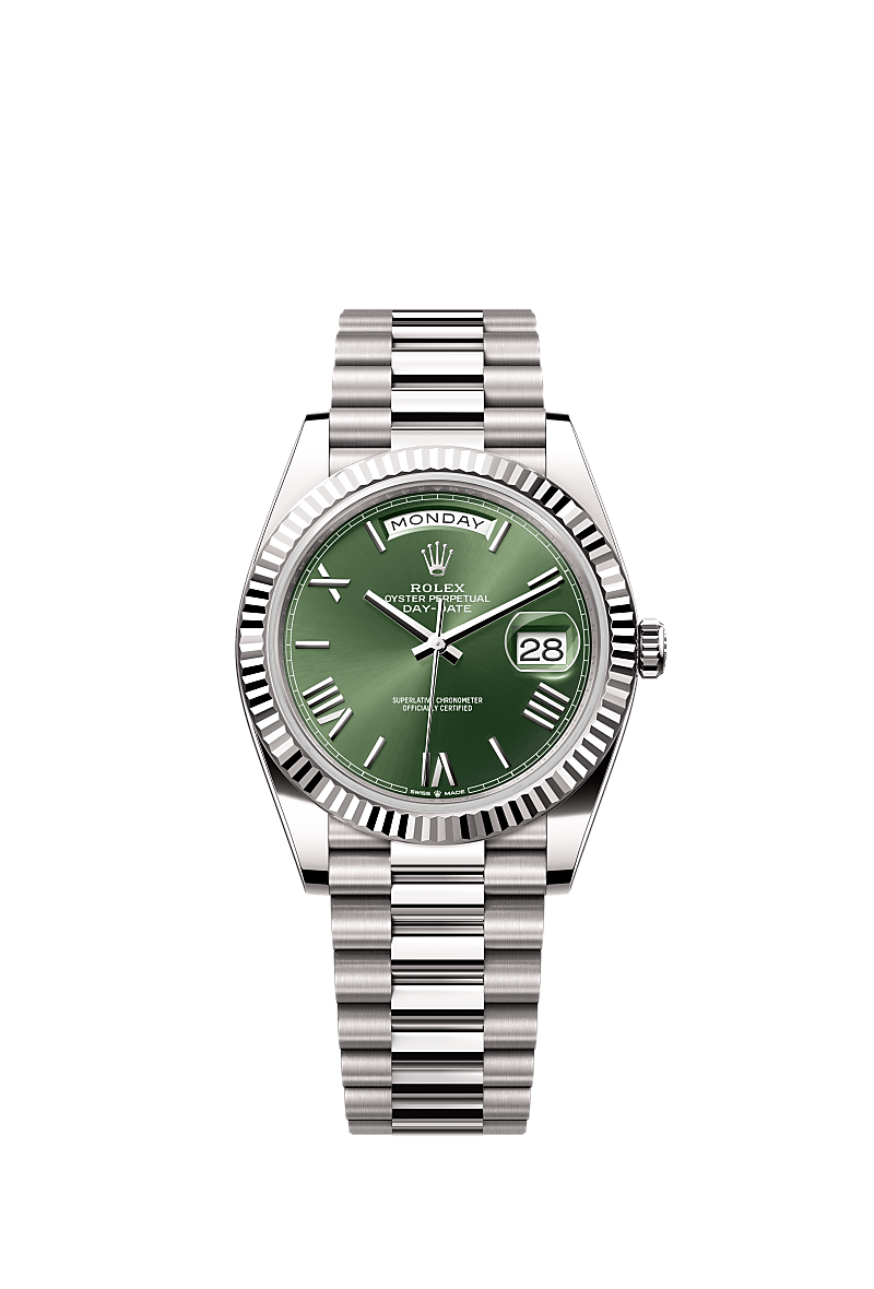 Rolex Day-Date 40 watch: 18 kt white gold - m228239-0033