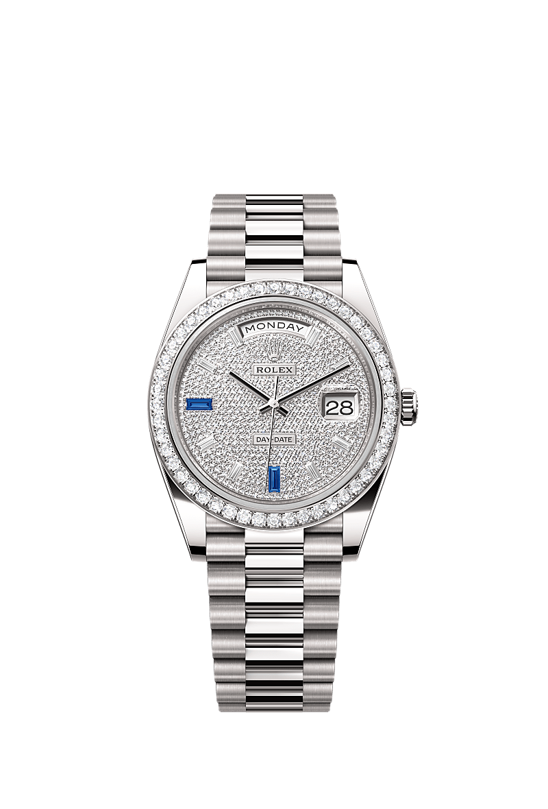 Rolex Day-Date 40 watch: 18 ct white gold - m228349rbr-0036 