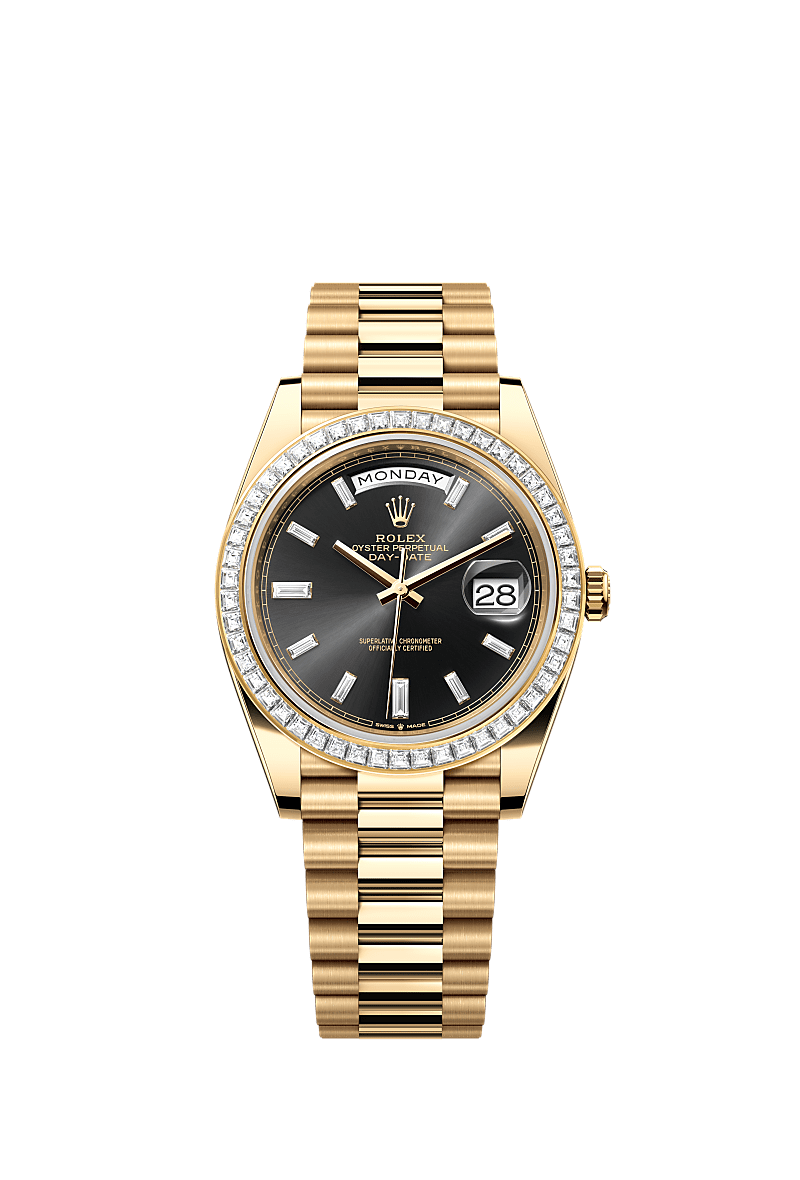 Rolex Day Date 40 watch 18 kt yellow gold m228398tbr 0001