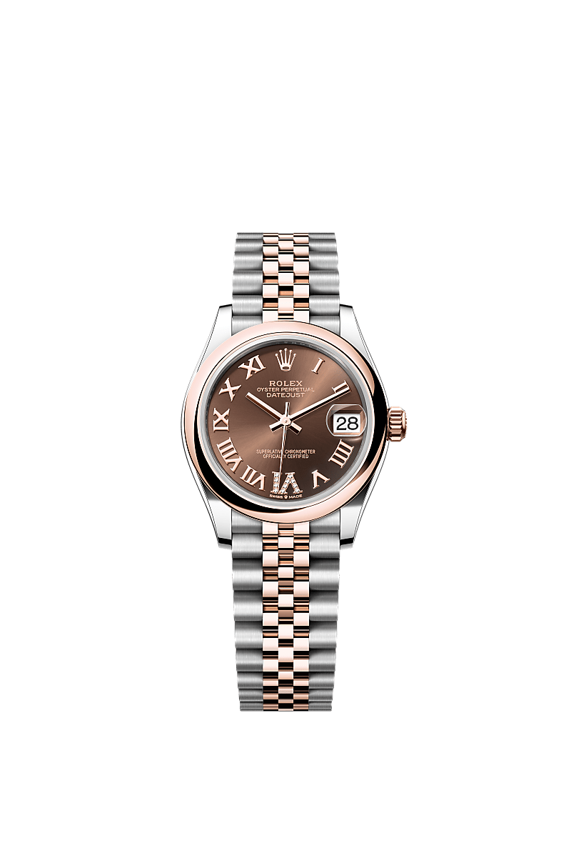 Rolex Datejust 31 watch: Oystersteel and Everose gold - m278241-0004