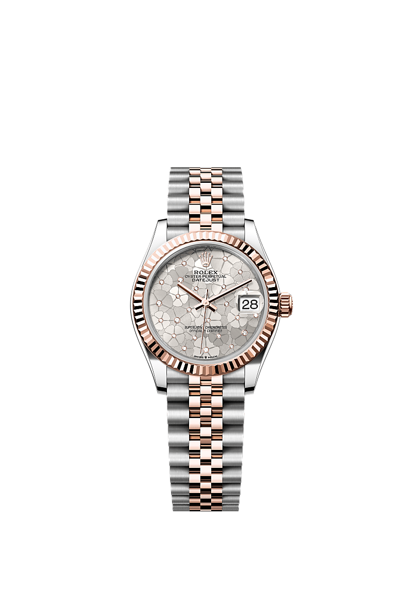 Rolex Datejust 31 Uhr Edelstahl Oystersteel und Everose Gold m278271 0032