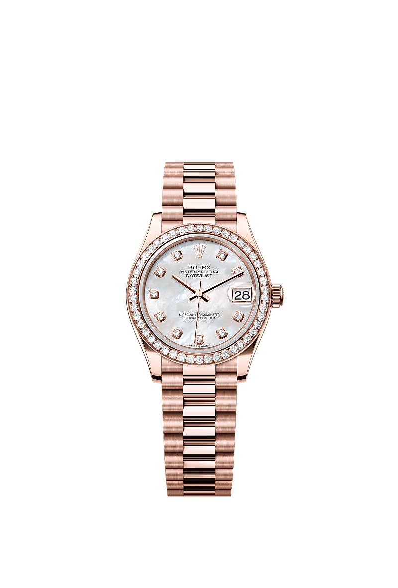 Rolex oyster perpetual datejust rose gold diamond deals