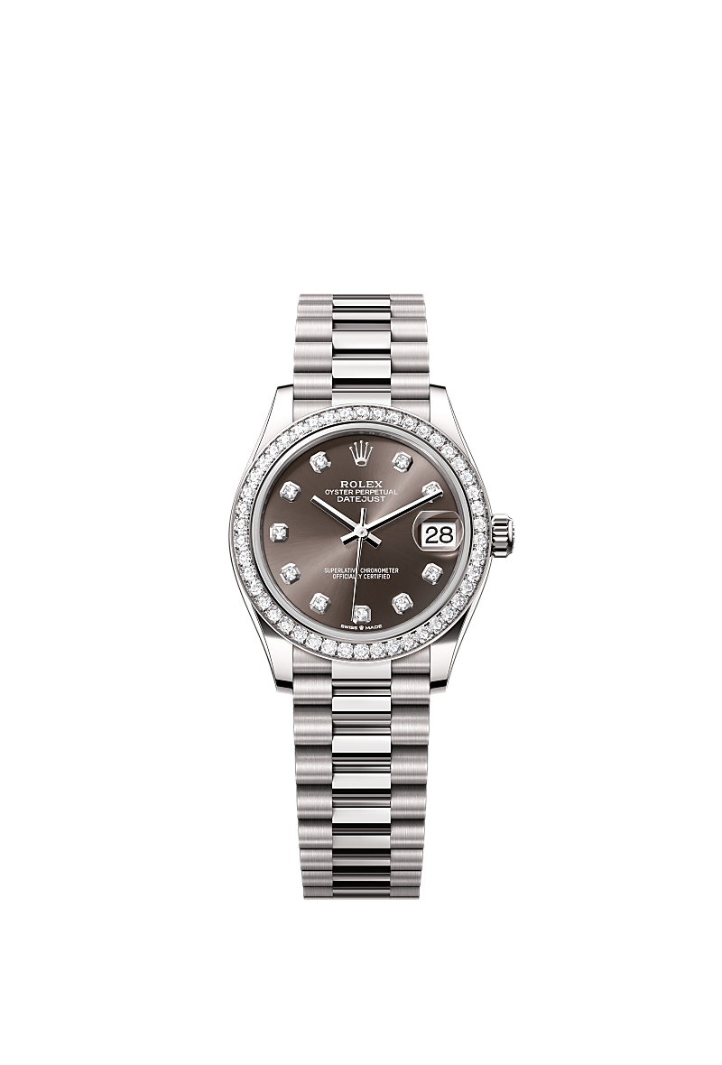 Rolex Datejust 31 saati 18 kt beyaz alt n m278289rbr 0006