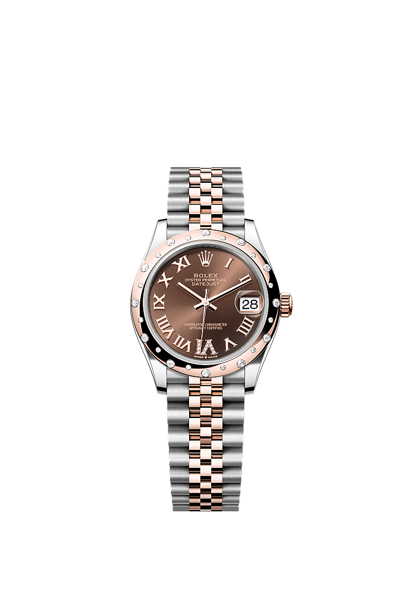 Rolex Datejust 31 watch: Oystersteel and Everose gold - m278341rbr 