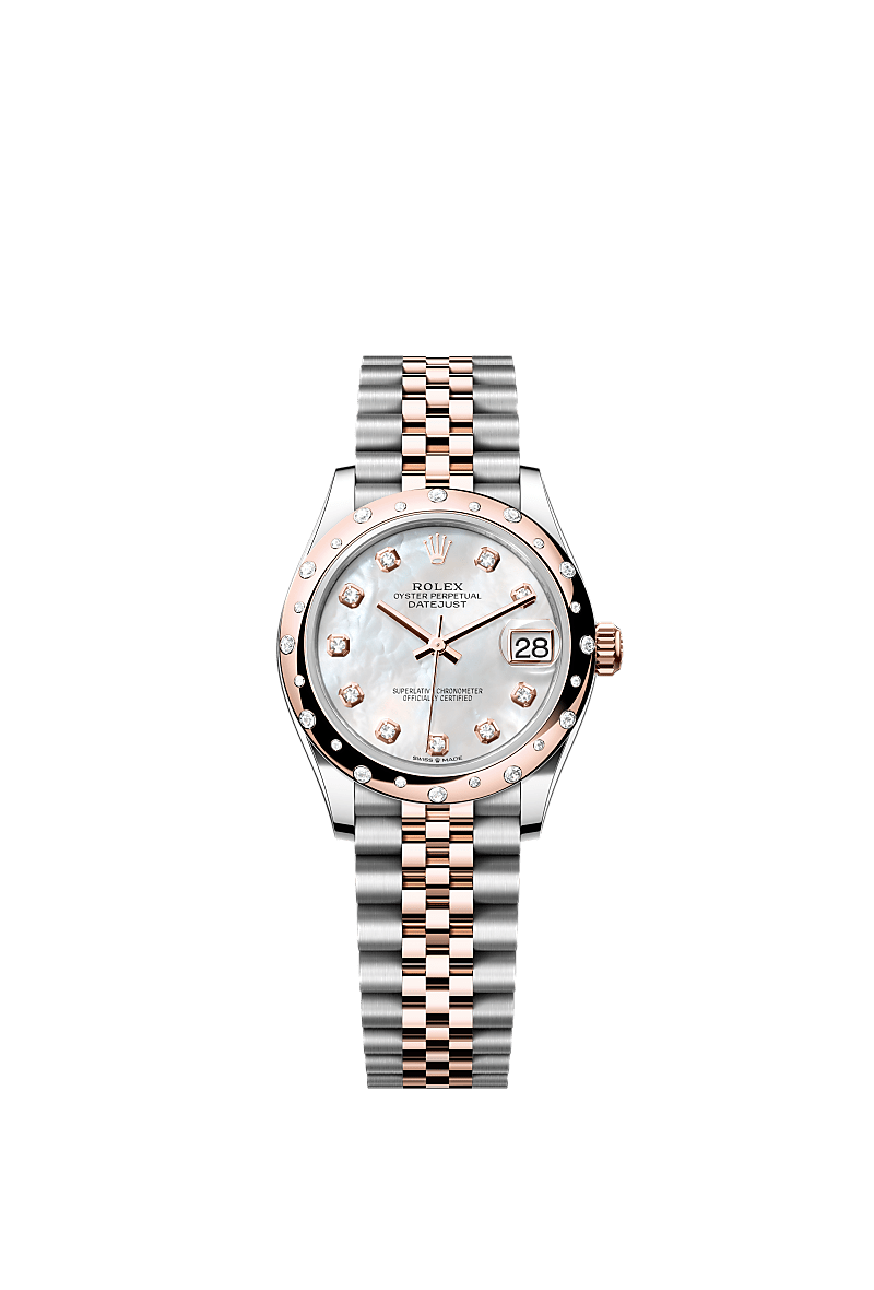 Orologio Rolex Datejust 31 in acciaio Oystersteel e oro Everose m278341rbr 0026