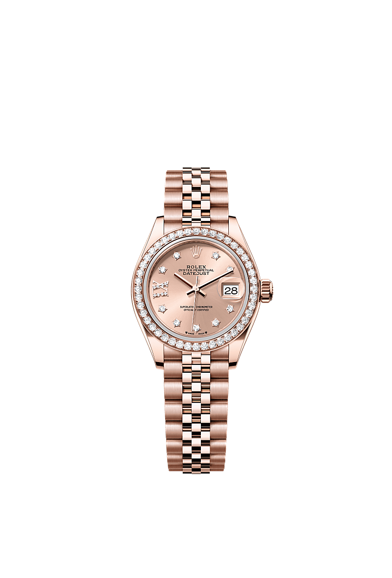Rolex Lady Datejust saati 18 kt Everose alt n m279135rbr 0030