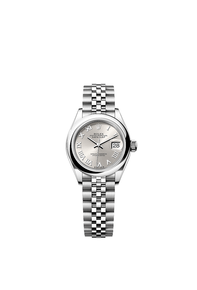 Silver rolex watch womens top