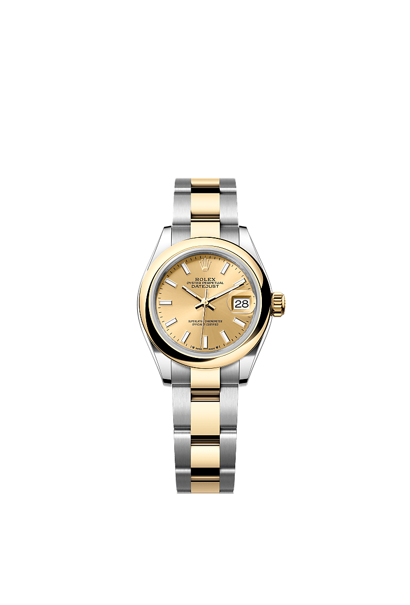 Rolex Lady-Datejust watch: Oystersteel and yellow gold - m279163-0002