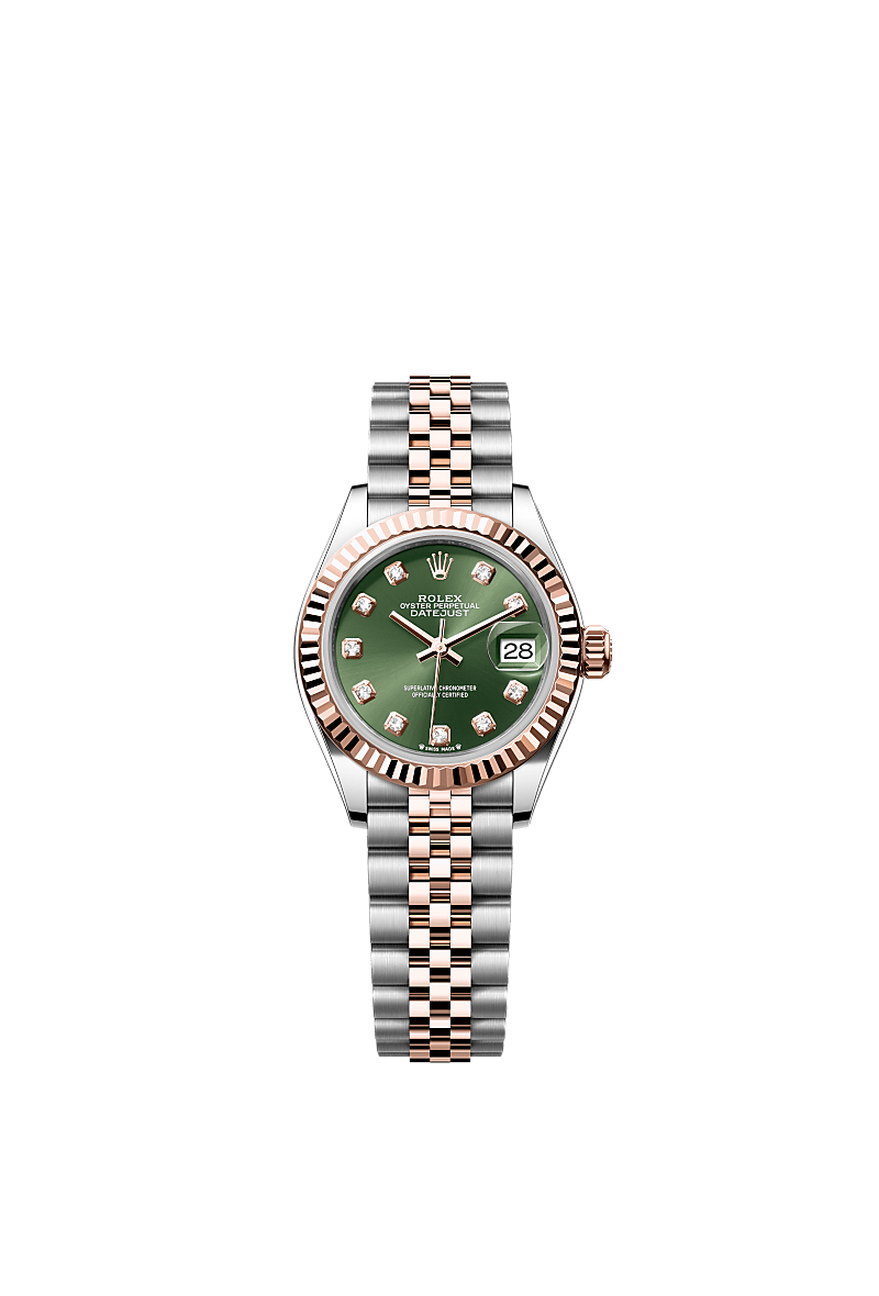 Rolex Lady Datejust saati Oystersteel celik ve Everose alt n m279171 0007