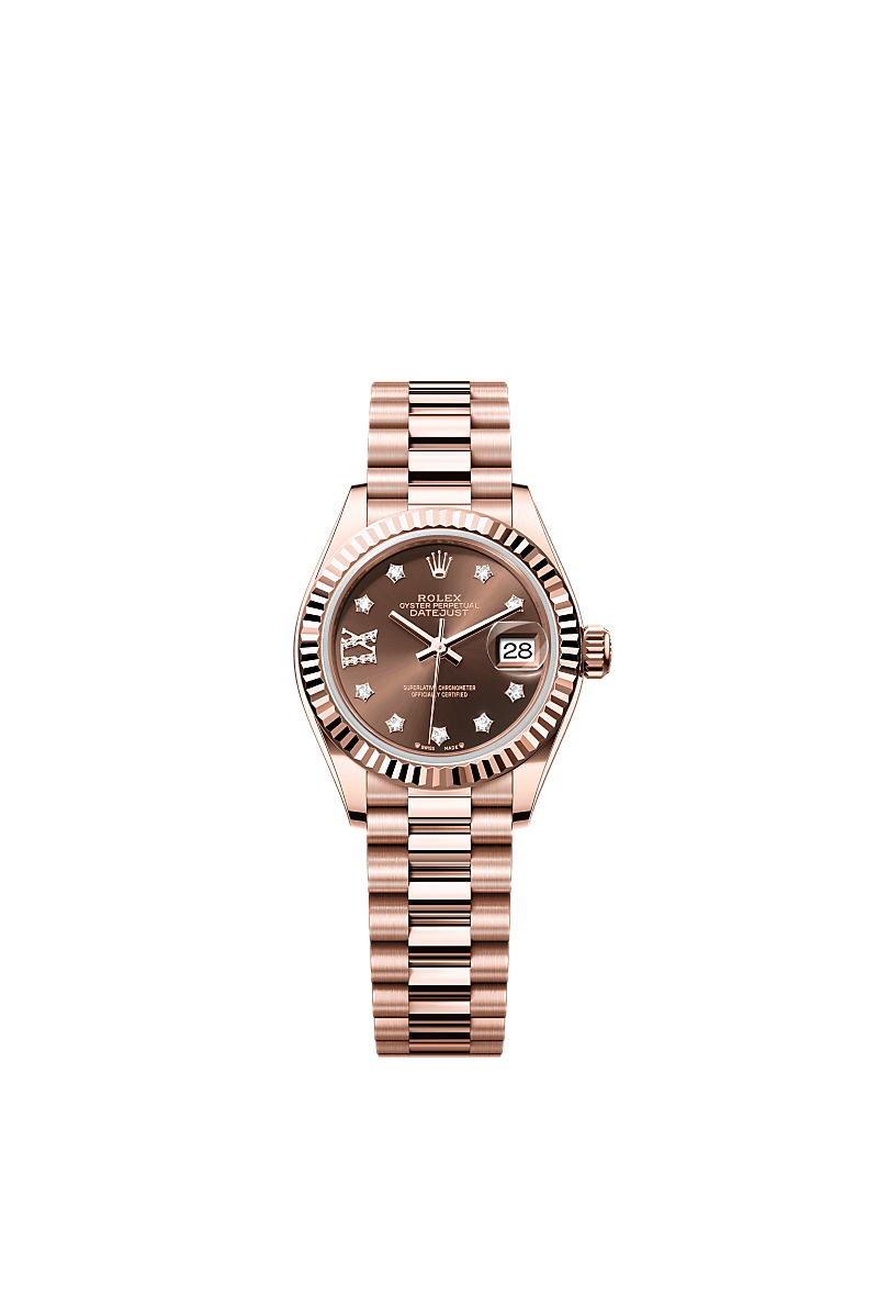 Rolex Lady Datejust watch 18 kt Everose gold m279175 0002