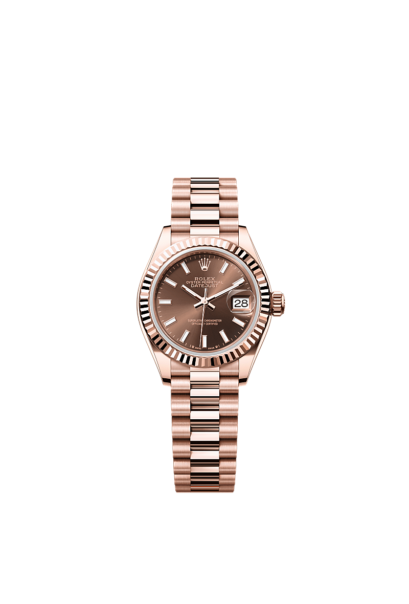 Rolex Lady Datejust saati 18 kt Everose alt n m279175 0007