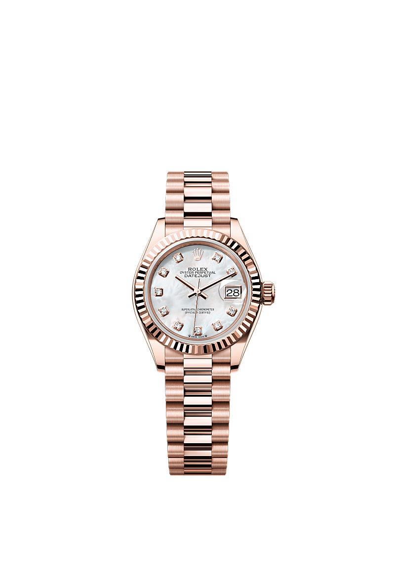 Rolex Lady-Datejust watch: 18 ct Everose gold - m279175-0017
