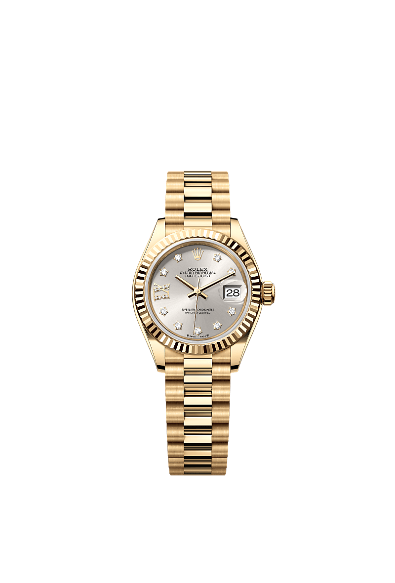 Rolex Lady-Datejust watch: 18 kt yellow gold - m279178-0002