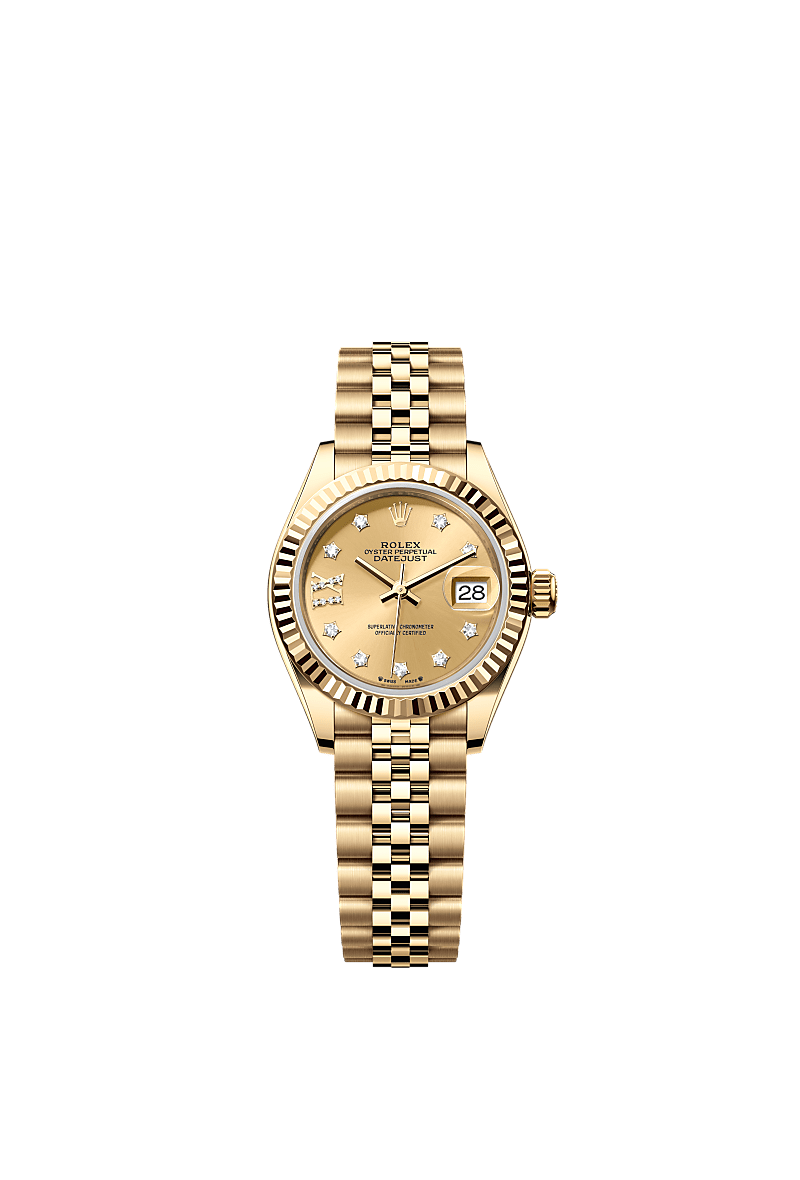 Rolex Lady-Datejust watch: 18 kt yellow gold - m279178-0014