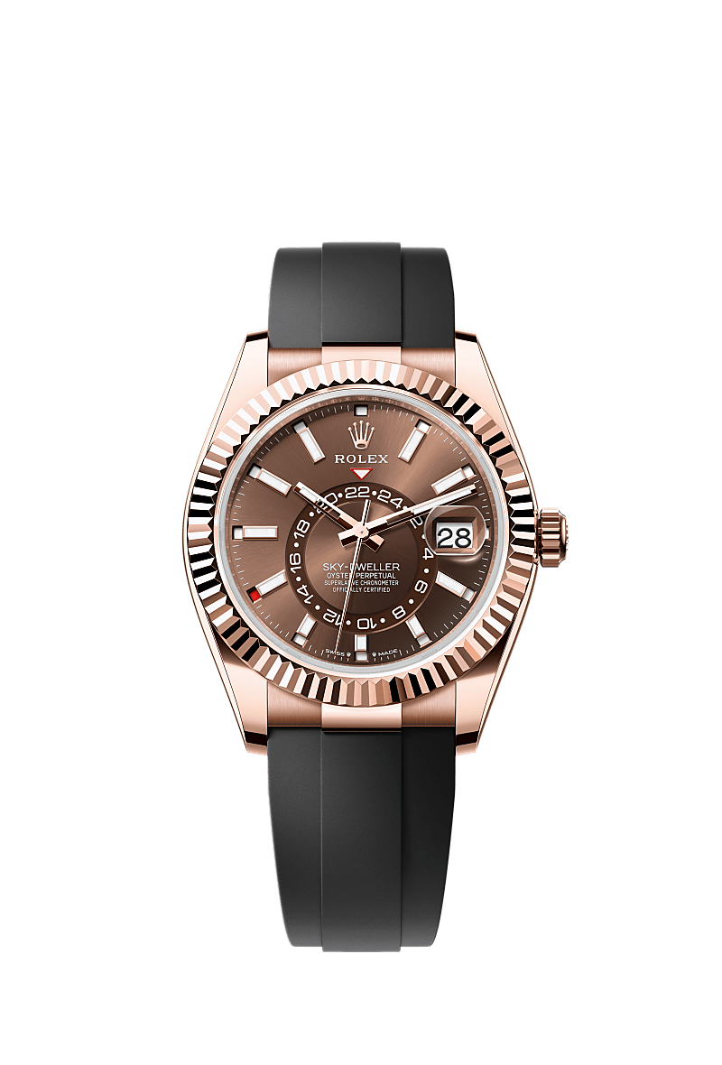 Rolex sky dweller pink gold deals