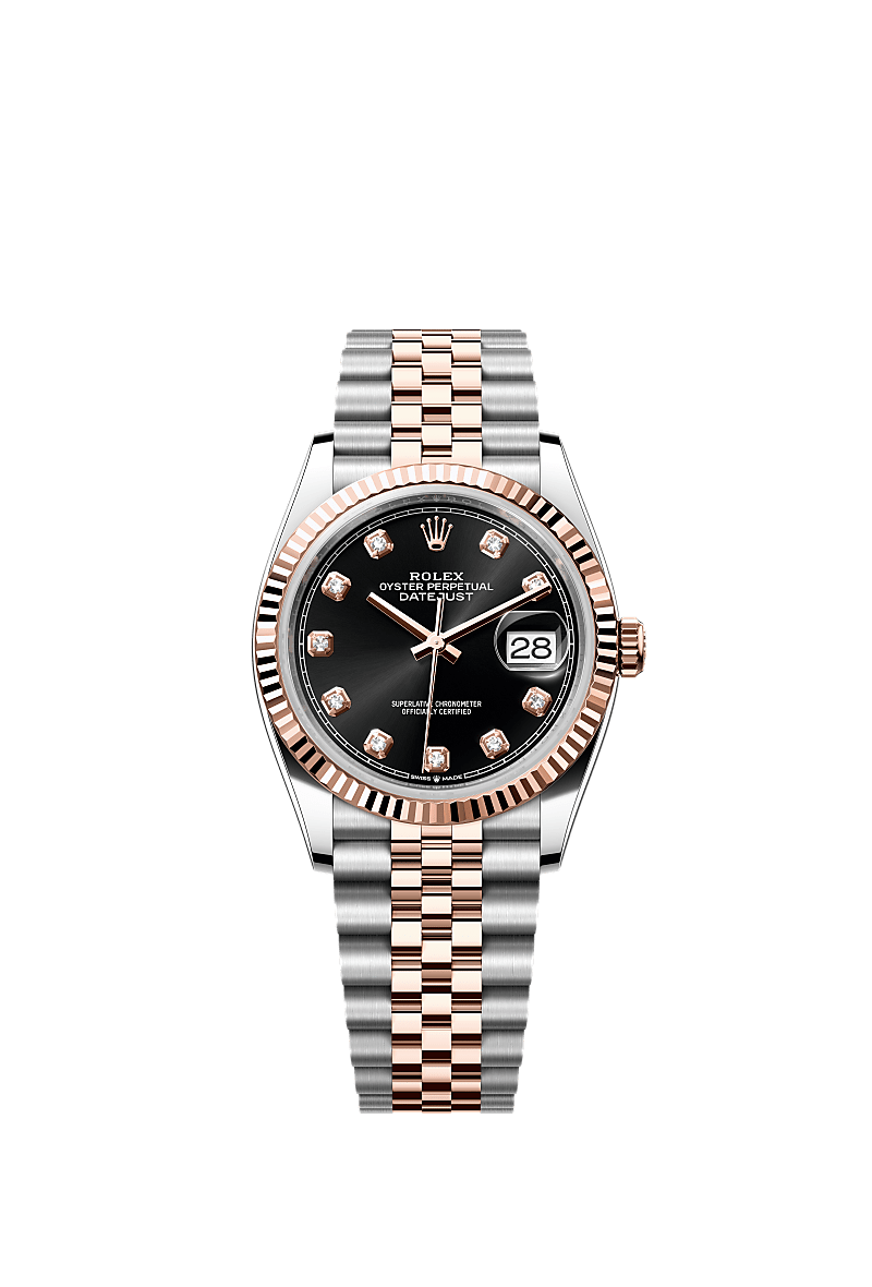 Rolex Datejust 36 watch: Oystersteel and Everose gold Rolex Datejust 36 watch: Oystersteel and Everose gold