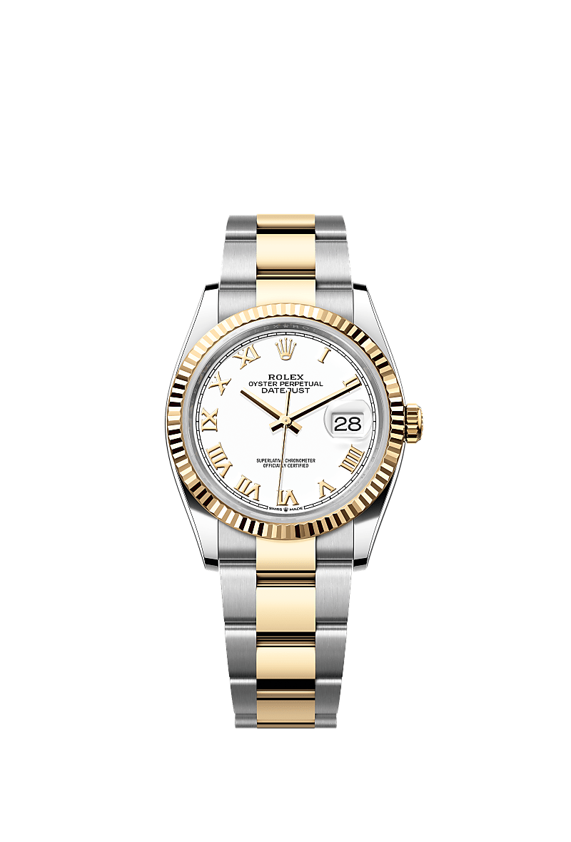 Rolex Datejust 36 watch: Oystersteel and yellow gold - m126233-0030