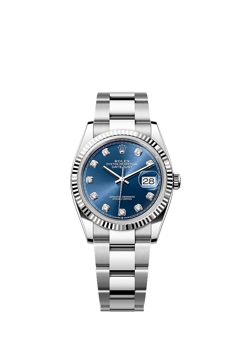 Rolex Datejust 36 watch: Oystersteel and white gold