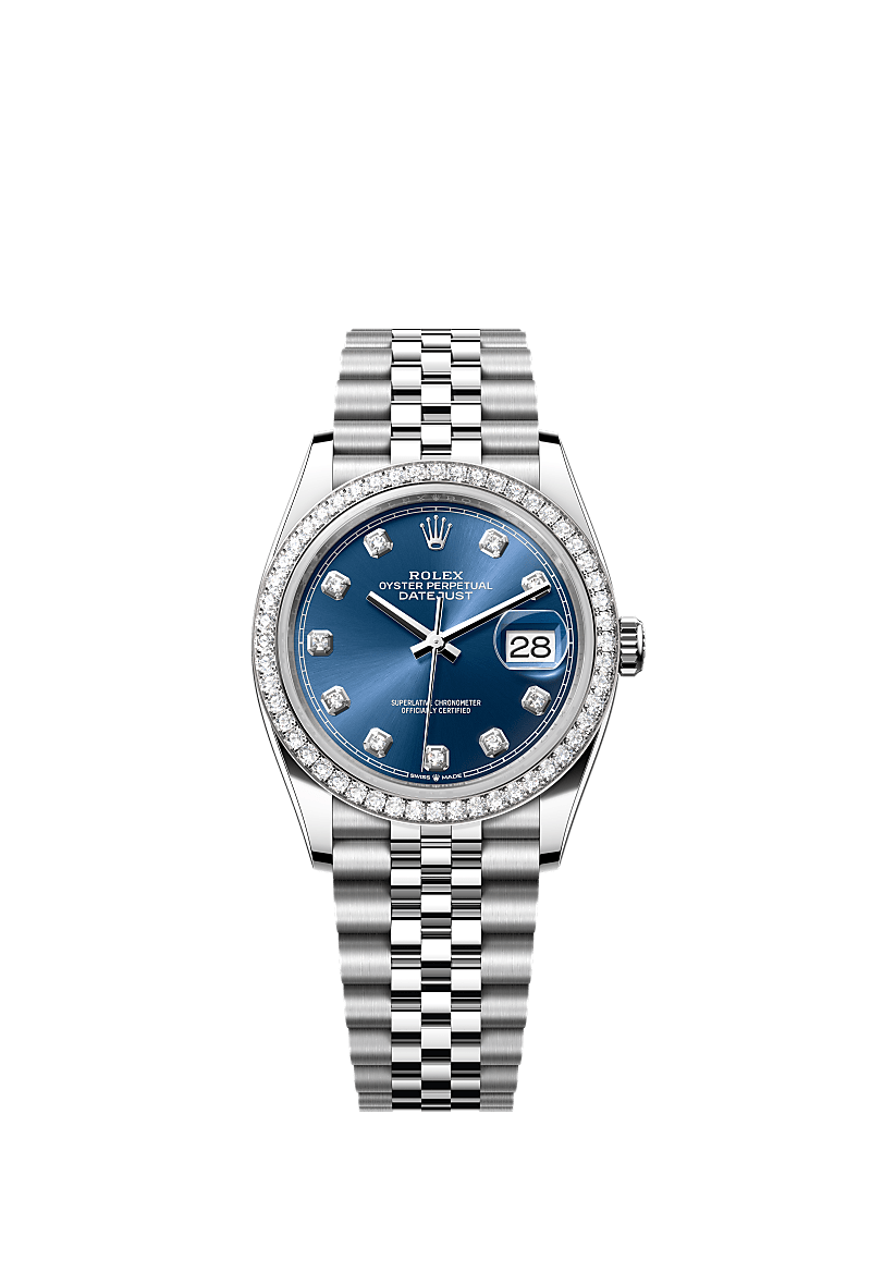 Rolex Datejust 36 watch: Oystersteel and white gold