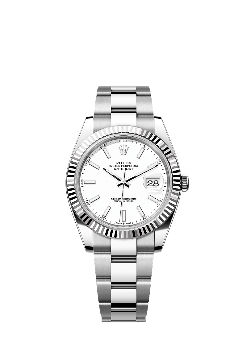 Rolex Datejust 41 watch: Oystersteel and white gold