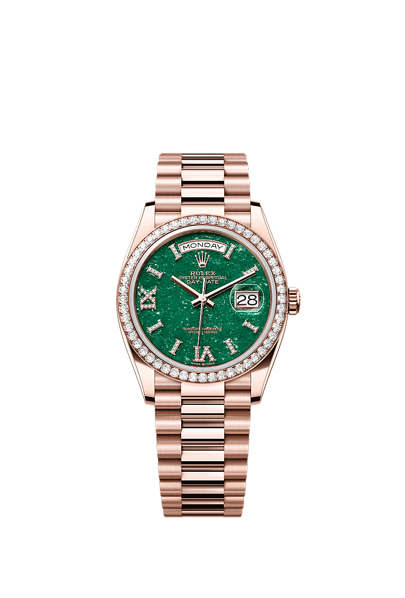 Rolex Day-Date 36 watch: 18 ct Everose gold - m128345rbr-0068