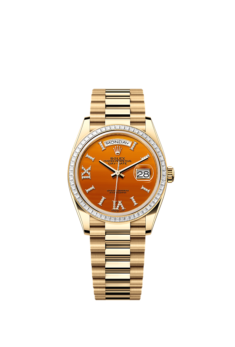 最大80％オフ ct 18 watch: 36 Day-Date Rolex yellow m128398tbr-0018 - gold 健康・医学