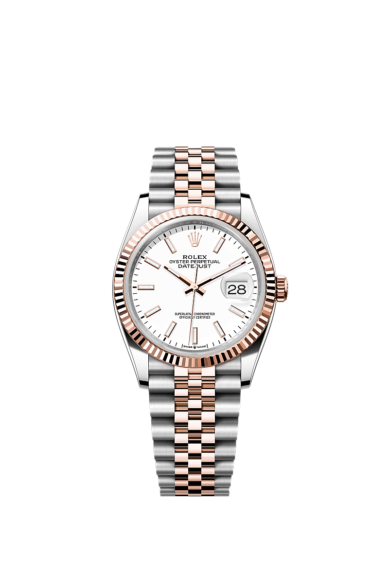 Rolex Datejust 36 watch: Oystersteel and Everose gold - m126231-0017