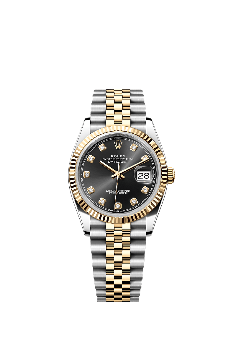 Rolex Datejust 36 Uhr: Edelstahl Oystersteel und Gelbgold 
