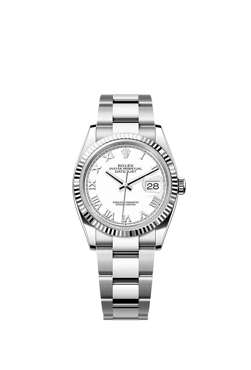 Rolex Datejust 36 watch: Oystersteel and white gold - m126234-0026 