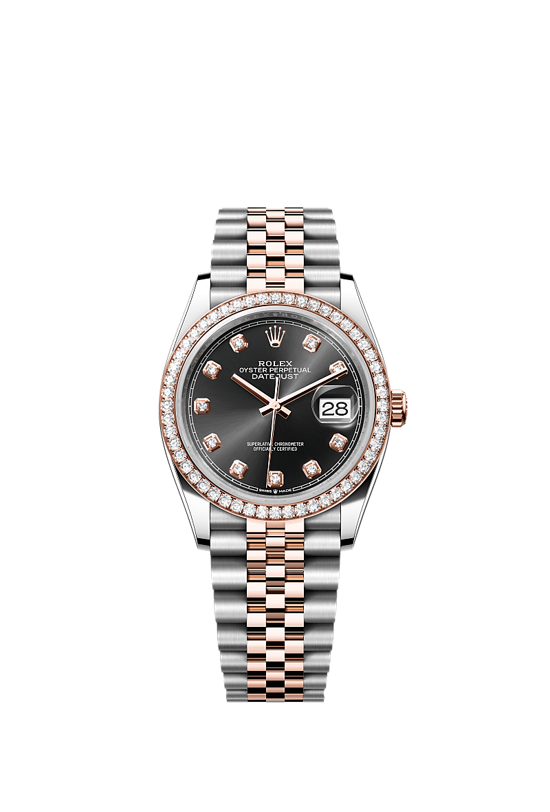 Rolex Datejust 36 watch: Oystersteel and Everose gold - m126281rbr 